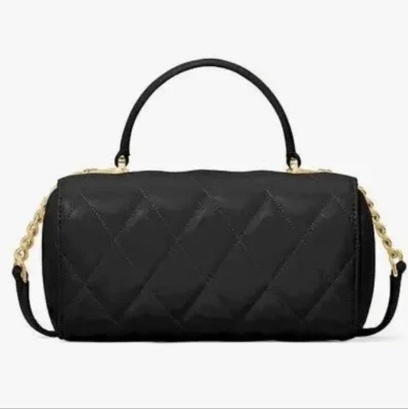 NWT ♠️ Kate Spade Heart to Heart 3D Heart Barrel Quilted Leather Bag + Dusty - Picture 2 of 16